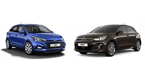 Comparison of Kia Rio and Hyundai i20